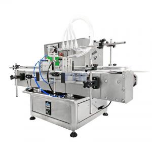 YTK  Chemical Small Scale Glass Bottle Diaphragm Pump Liquid Automatic Milk Vial Filling Machine 4 Nozzles