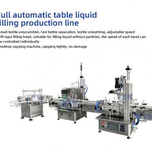 DPL42 Fully Automatic Linear Oil Bottle Filling Capping And Labeling Machine  500ml  Full Line Machinery Industry
