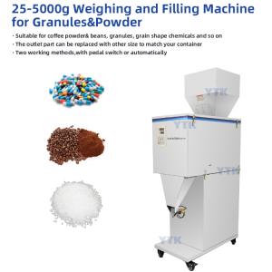 W5000F Semi Automatic Ingredient Dispenser Manual Coffee Bean Powder Filler Filling Machine Dosing Weighting Machine