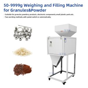 W9999 Large Volume 10kg Granular Rice Millet Whole Grains Food Racking Machine Semi Automatic Weighing Filling Machine
